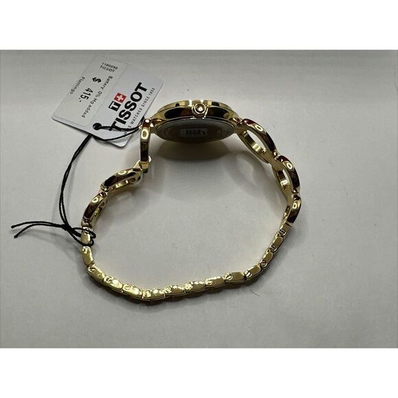 Tissot Flamingo T094.210.33.116.00 Women Gold Stainless Steel Analog Watch YAY6